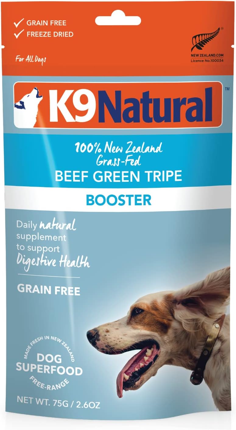 K9 Natural Freeze-Dried Booster Beef Green Tripe Dog Supplement