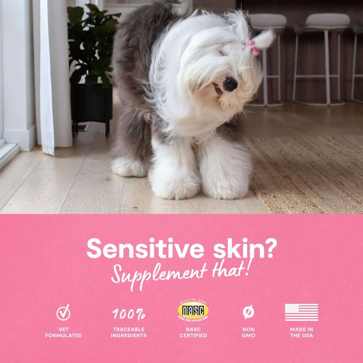 Open Farm Skin &amp; Coat Dog Supplement Chews