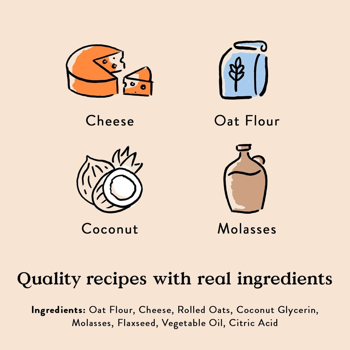 Bocce&#39;s Bakery Soft and Chewy Cheese Recipe Dog Treats