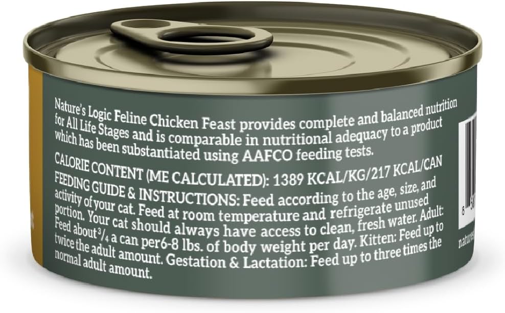 Nature&#39;s Logic Feline Chicken Feast Canned Cat Food