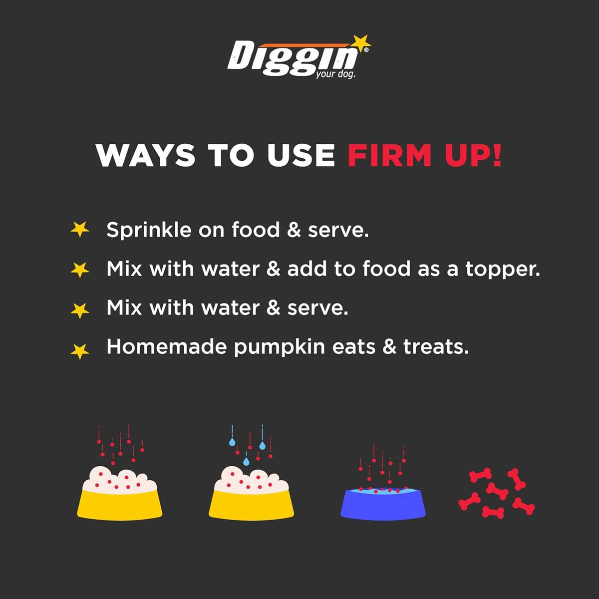 Diggin Your Dog Firm Up! Cranberry Supplement for Dogs