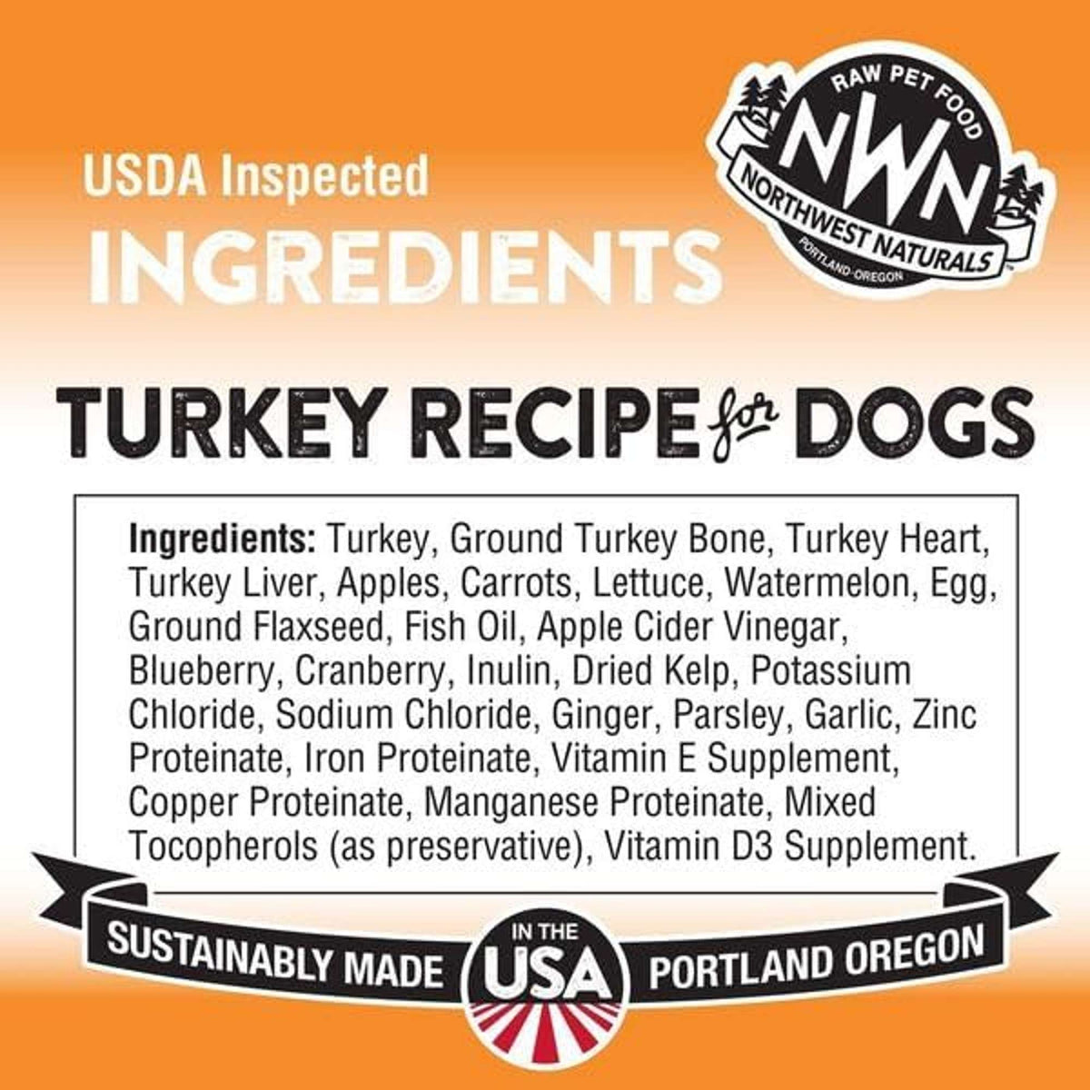 Northwest Naturals Freeze-Dried Raw Turkey Dog Food