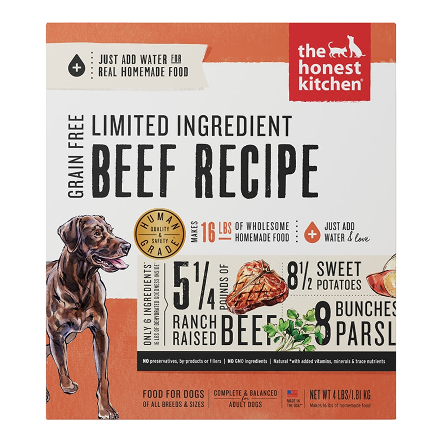 The Honest Kitchen Limited Ingredient Grain Free Dehydrated Beef Dog Food