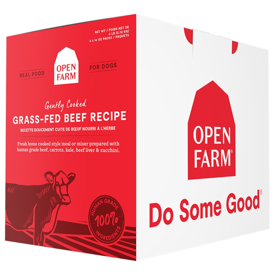 Open Farm Gently Cooked Grass-Fed Beef Frozen Dog Food