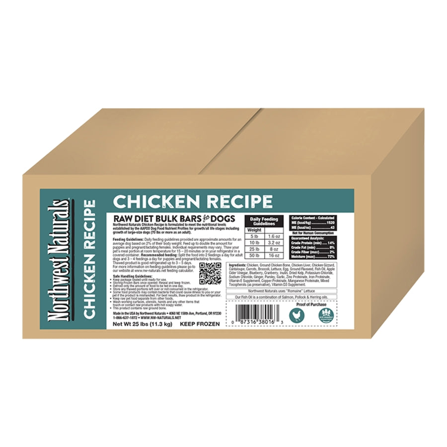 Northwest Naturals Frozen Raw Chicken Dog Food