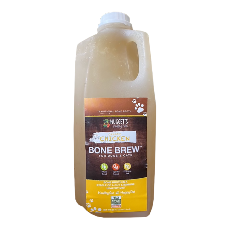 Nugget&#39;s Healthy Eats Dog &amp; Cat Frozen Bone Brew Chicken Broth