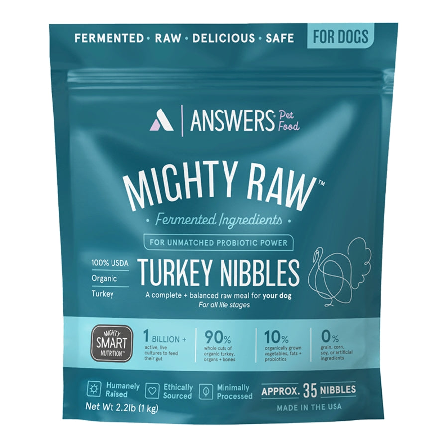 Answers Mighty Raw Turkey Frozen Raw Dog Food