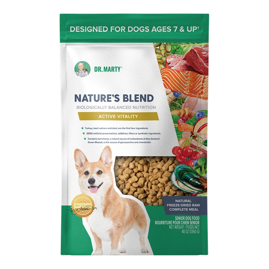 Dr. Marty Freeze-Dried Raw Nature&#39;s Blend Active Vitality Dog Food