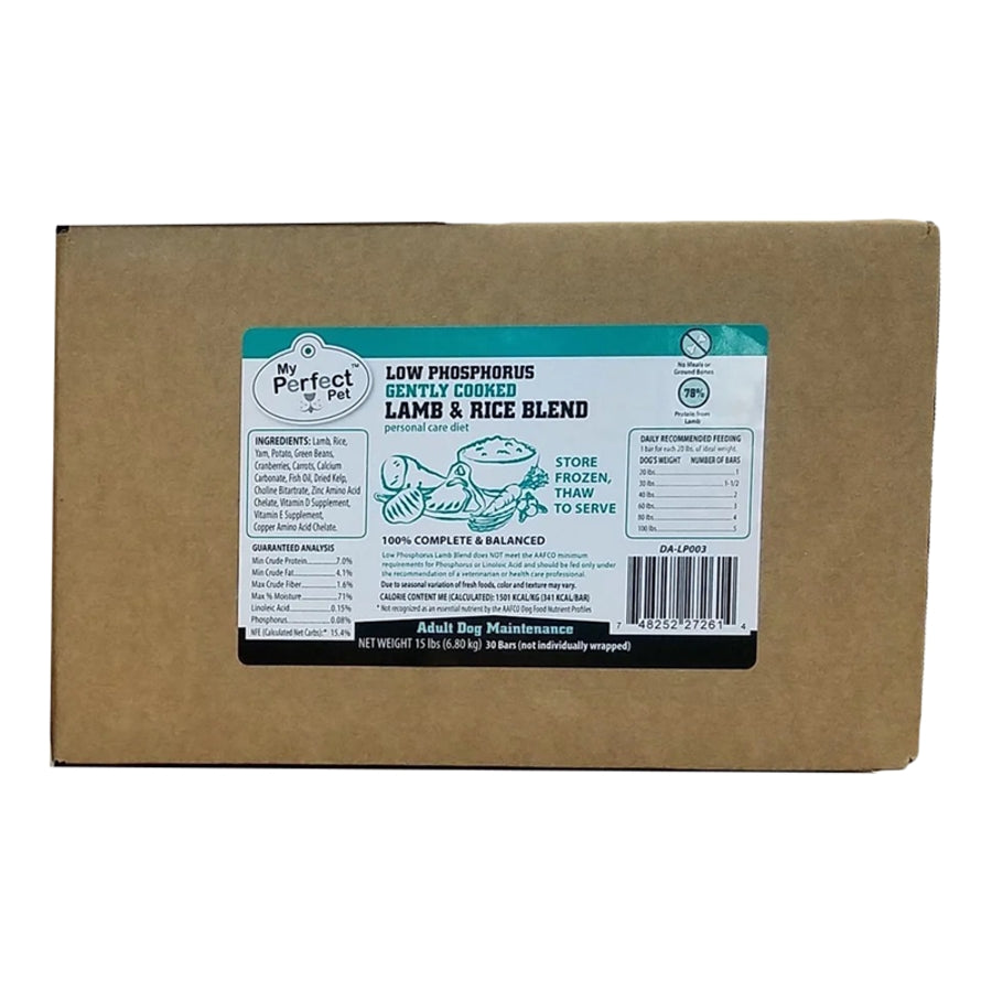 My Perfect Pet Low Phosphorus Lamb Gently Cooked Frozen Dog Food
