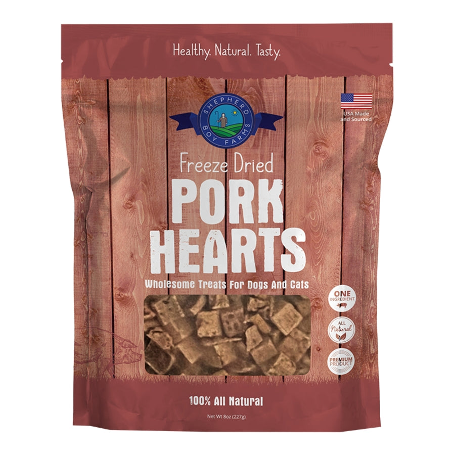 Shepherd Boy Farms Freeze-Dried Pork Heart Dog & Cat Treats