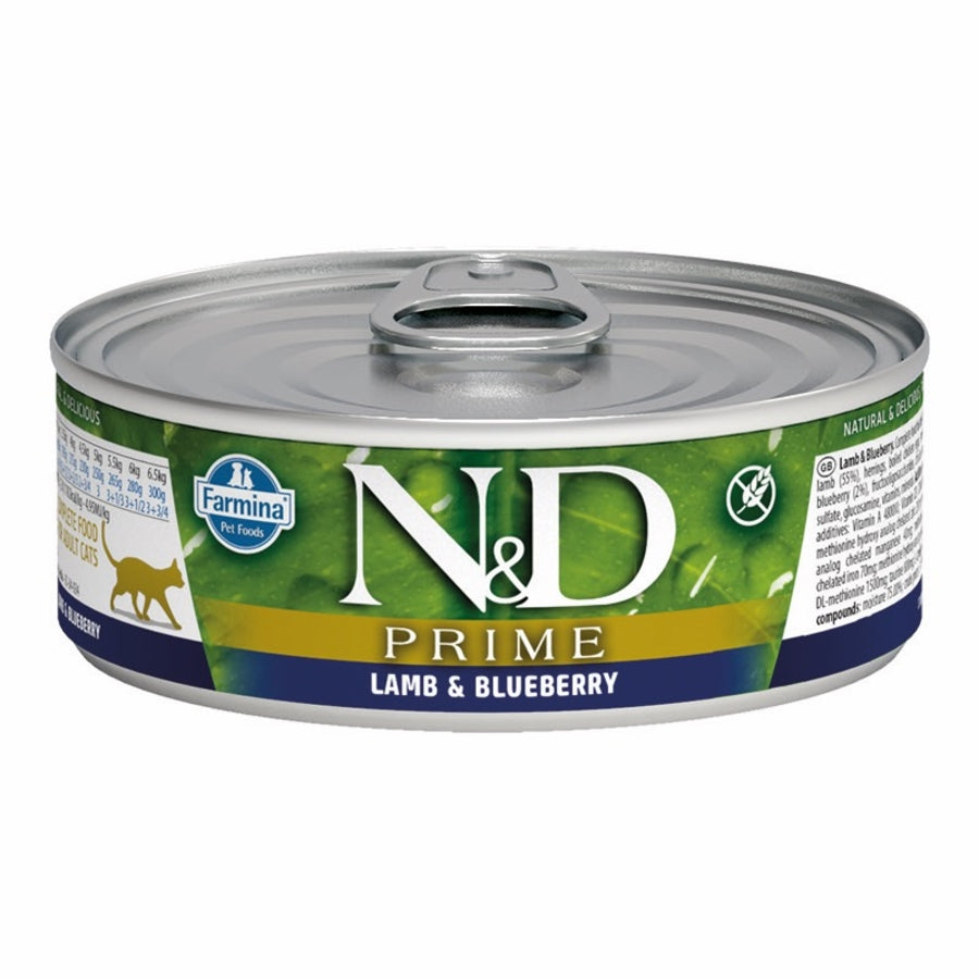 Farmina N&D Prime Grain Free Lamb & Blueberry Canned Cat Food