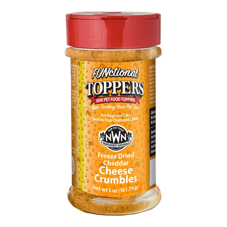 Northwest Naturals Dog &amp; Cat FUNctional Topper Freeze-Dried Cheddar Cheese Crumble