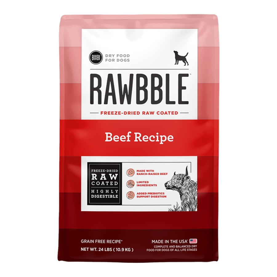Bixbi Rawbble Freeze-Dried Raw Coated Beef Dog Food