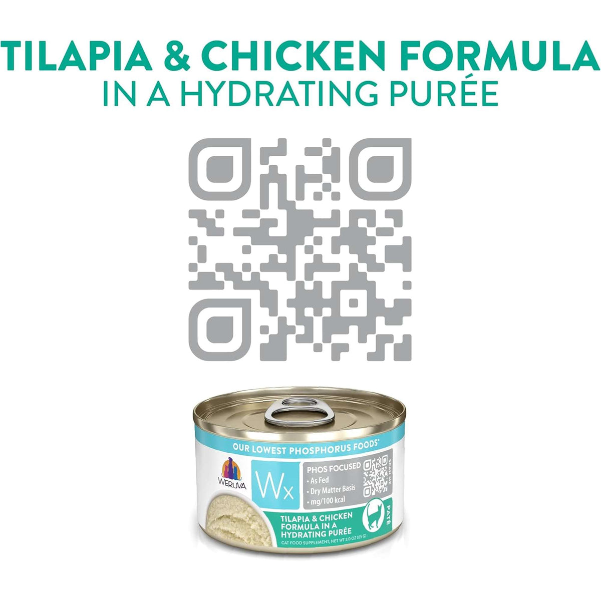 Weruva Wx Phos Focused Tilapia &amp; Chicken Canned Cat Food