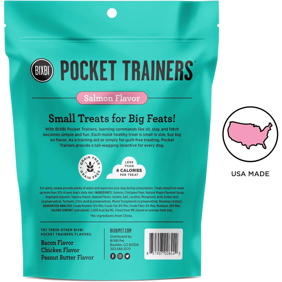 Bixbi Pocket Trainers Salmon Dog Treats