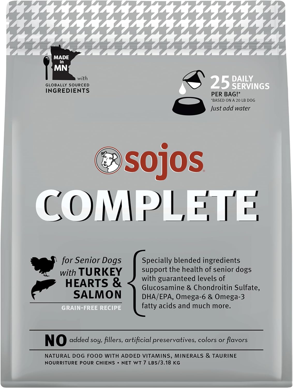 Sojos Freeze-Dried Raw Complete Turkey Senior Dog Food