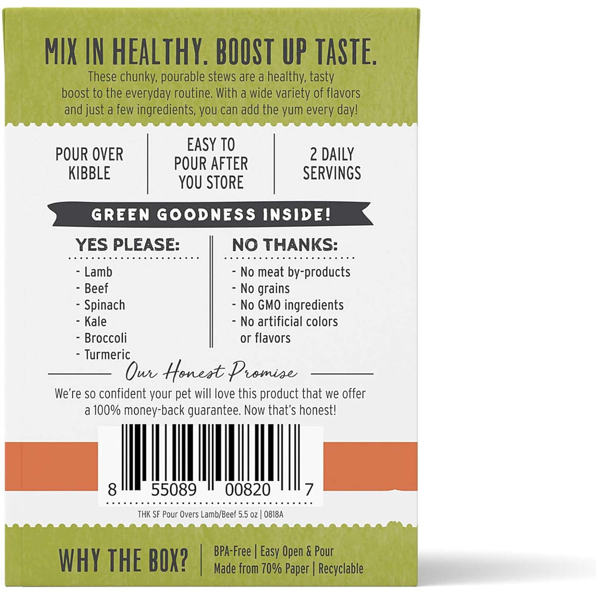 The Honest Kitchen Superfood Pour Overs Lamb &amp; Beef Stew Dog Meal Topper