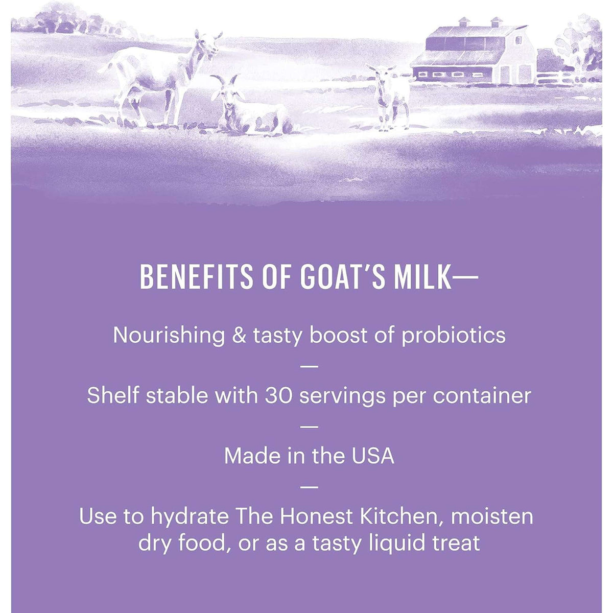 The Honest Kitchen Daily Boosters Instant Goat&#39;s Milk Dog &amp; Cat Supplement