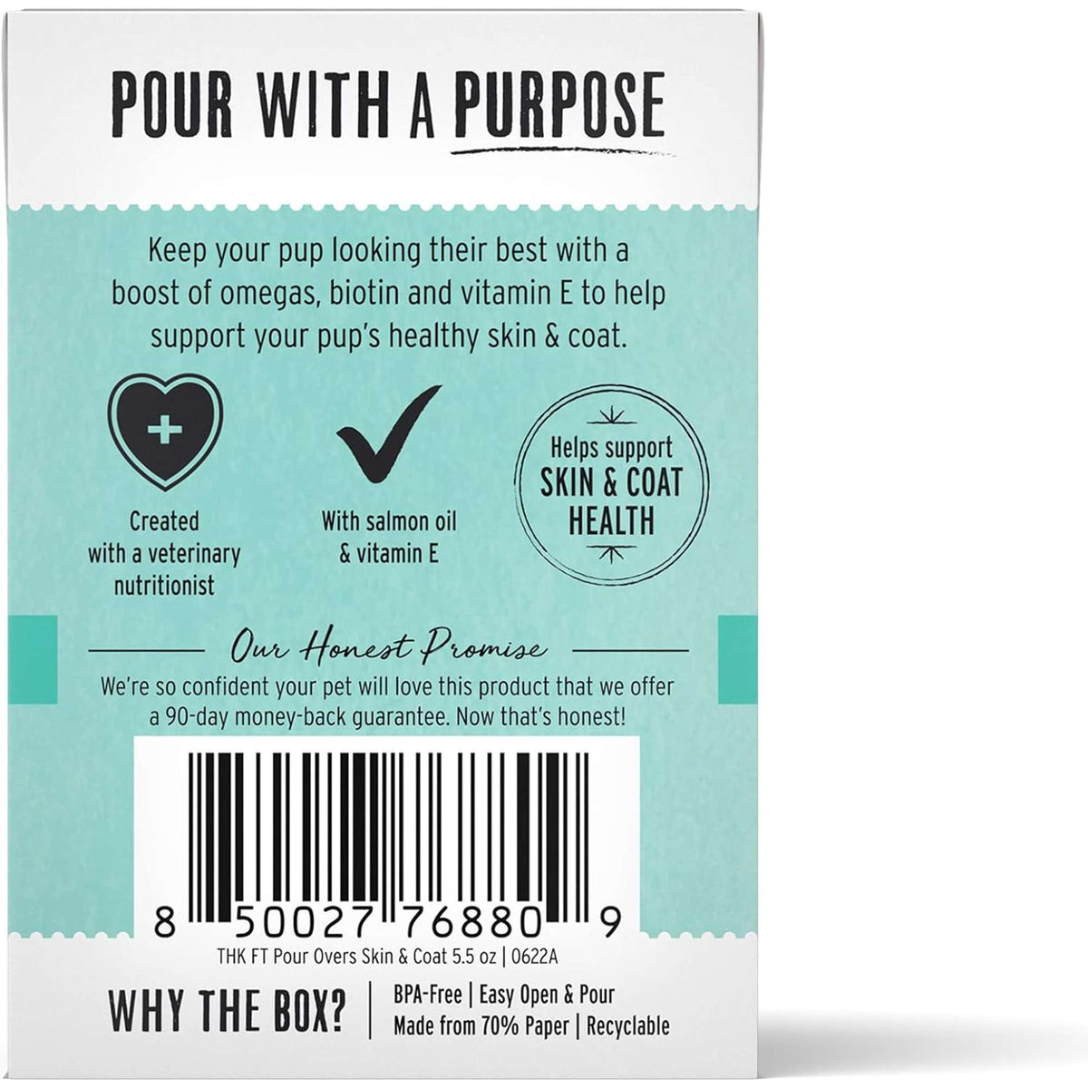 The Honest Kitchen Skin &amp; Coat Pour Overs Salmon Stew Dog Meal Topper