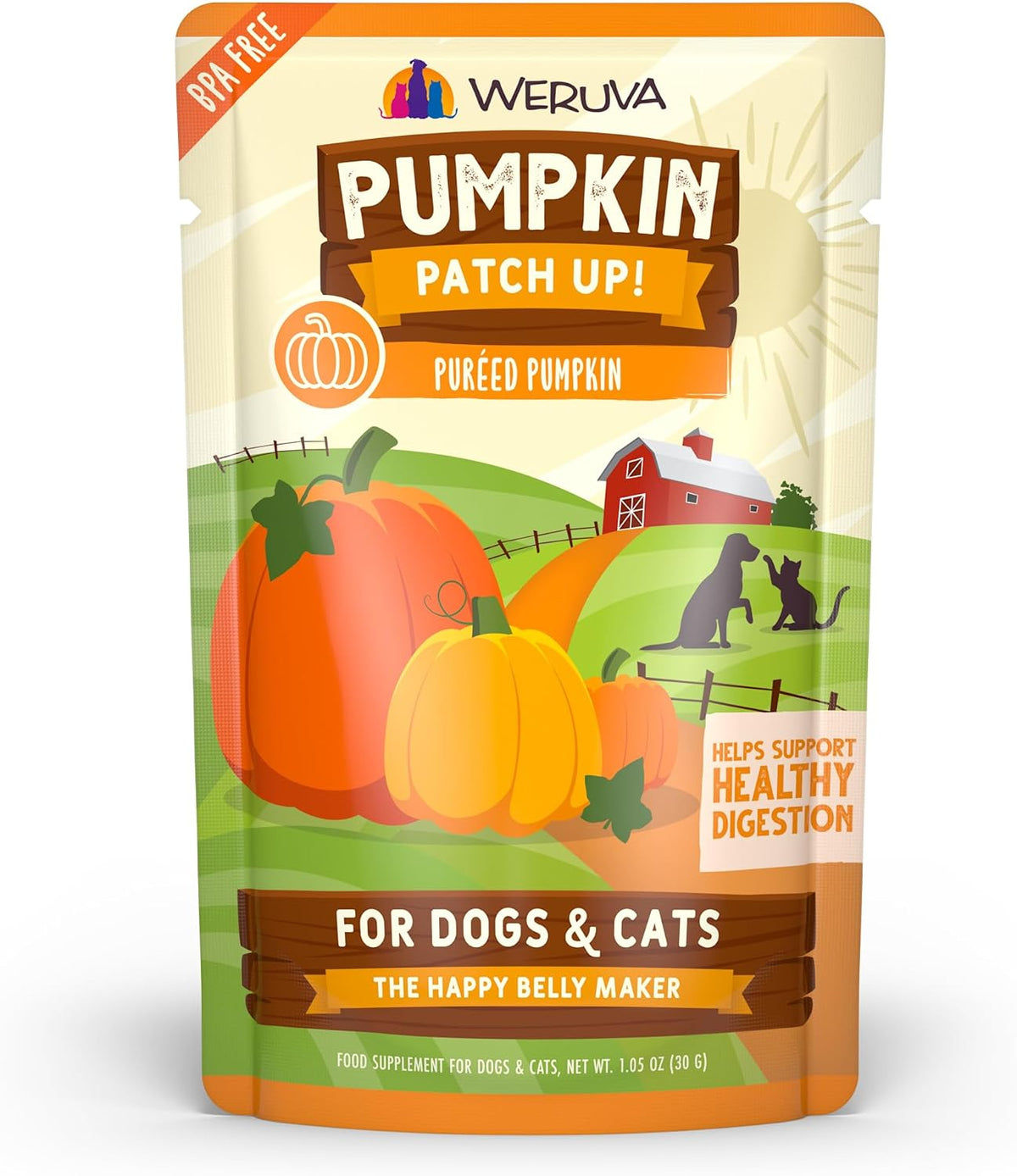 Weruva Pumpkin Patch Up! Puréed Pumpkin Dog &amp; Cat Food Supplement