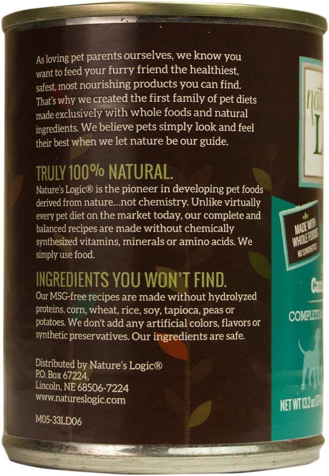 Nature&#39;s Logic Canine Lamb Feast Canned Dog Food