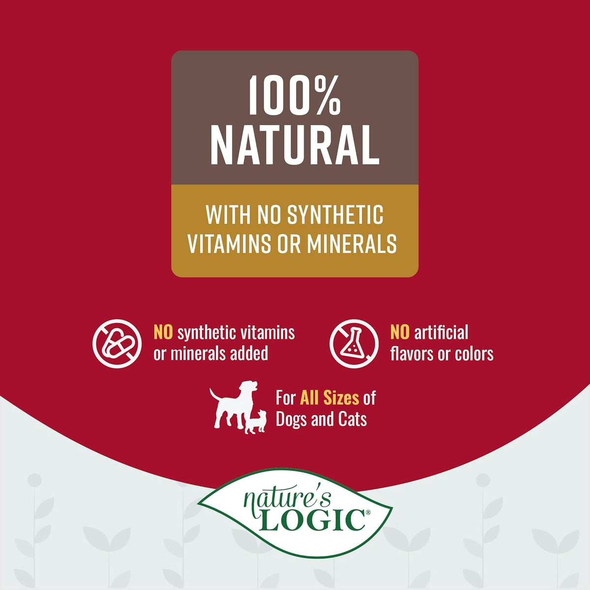 Nature&#39;s Logic Beef Crumble Dog &amp; Cat Meal Topper