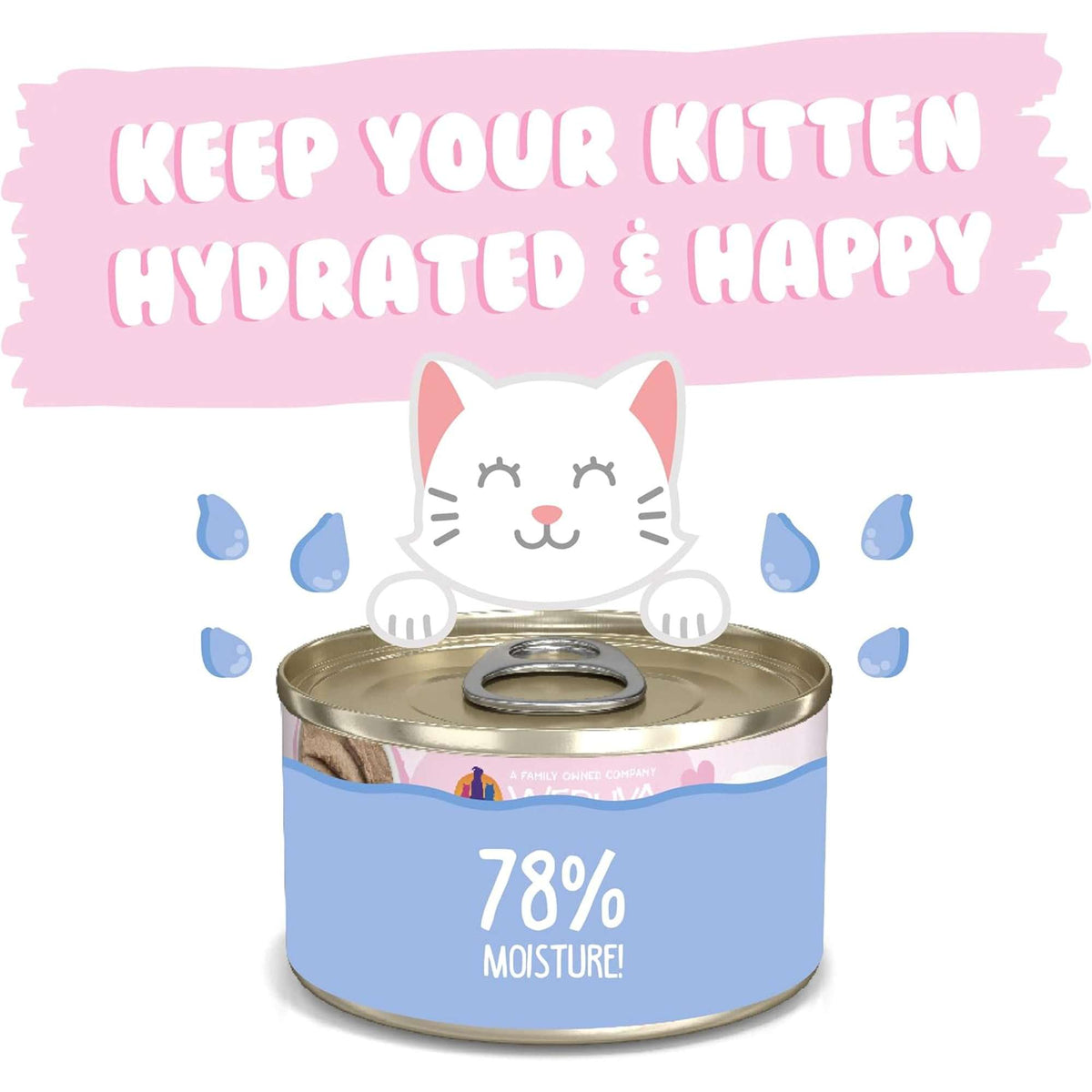 Weruva Kitten Paté Chicken Breast in Pruée Canned Kitten Food