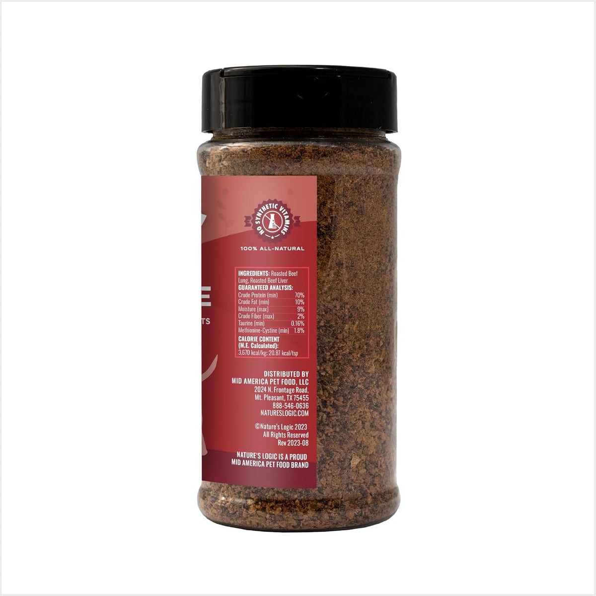Nature&#39;s Logic Beef Crumble Dog &amp; Cat Meal Topper