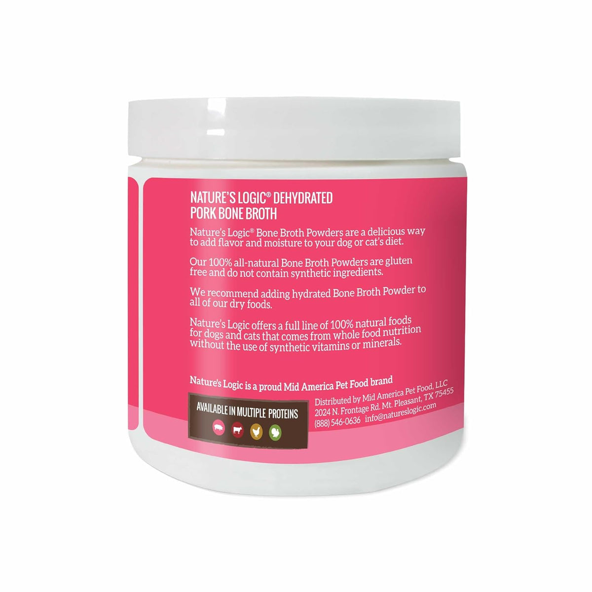 Nature&#39;s Logic Dehydrated Pork Bone Broth for Dogs &amp; Cats