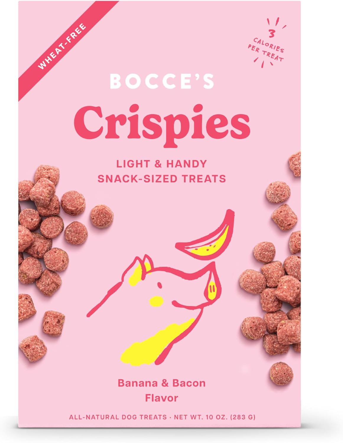 Bocce&#39;s Bakery Crispies Banana and Bacon Dog Treats