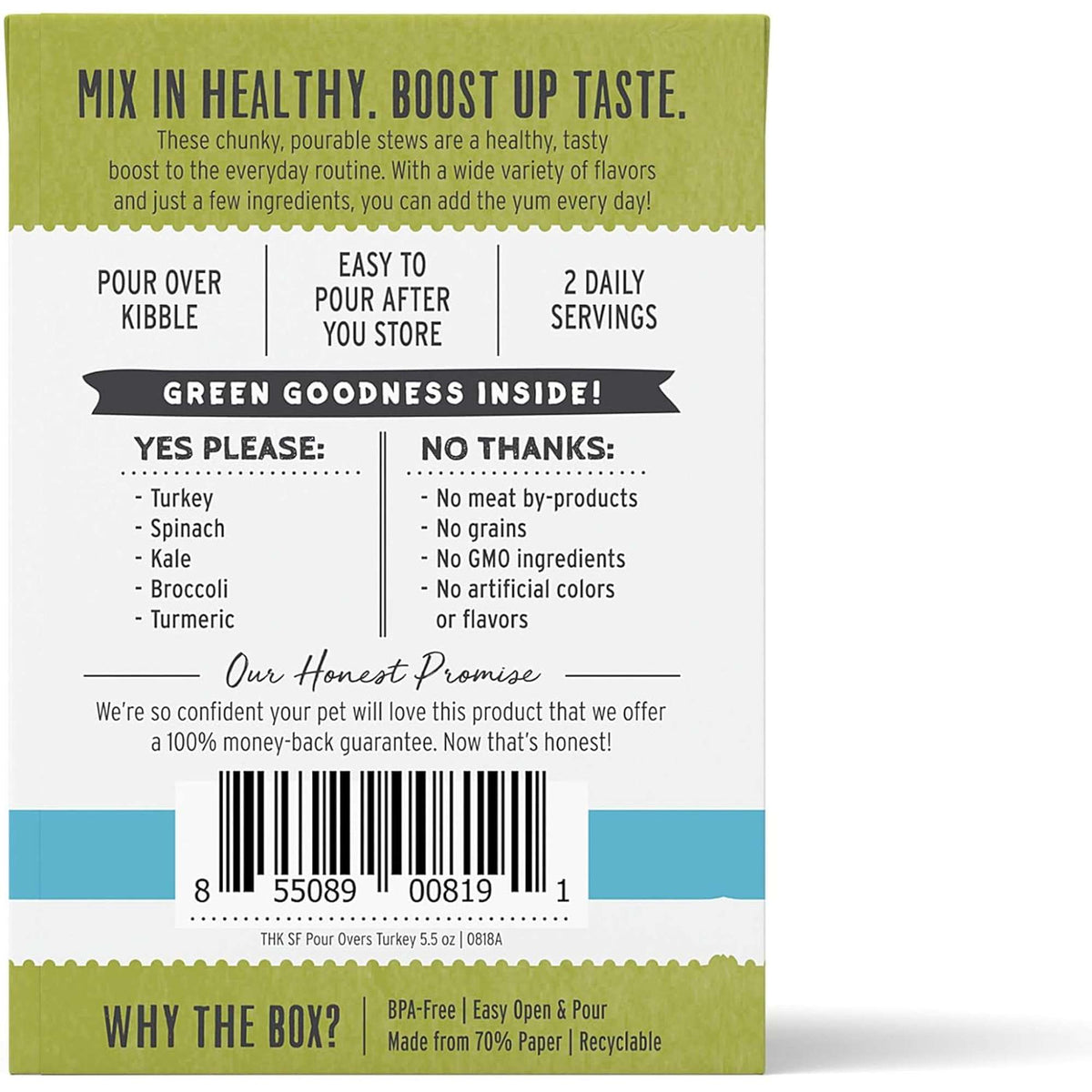 The Honest Kitchen Superfood Pour Overs Turkey Stew Dog Meal Topper