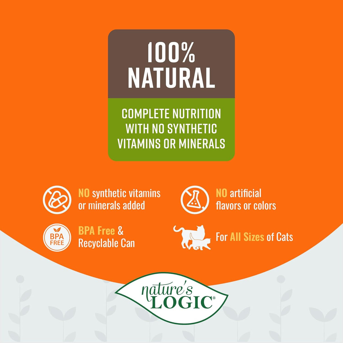 Nature&#39;s Logic Feline Duck &amp; Salmon Feast Canned Cat Food