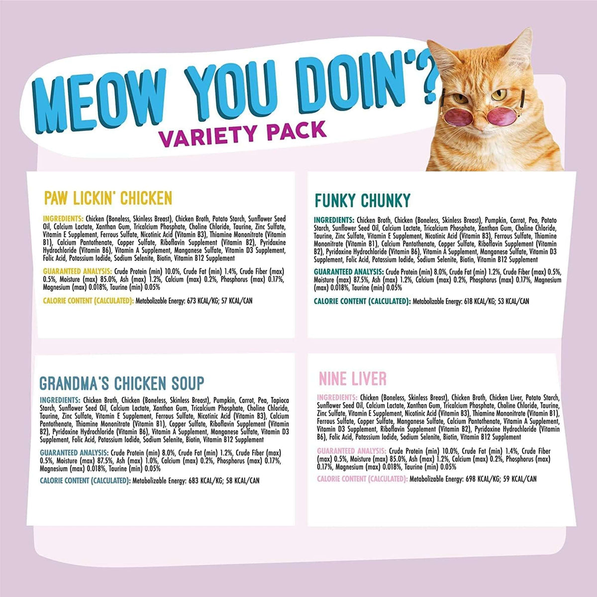 Weruva Meow You Doin&#39;? Variety Pack Canned Cat Food