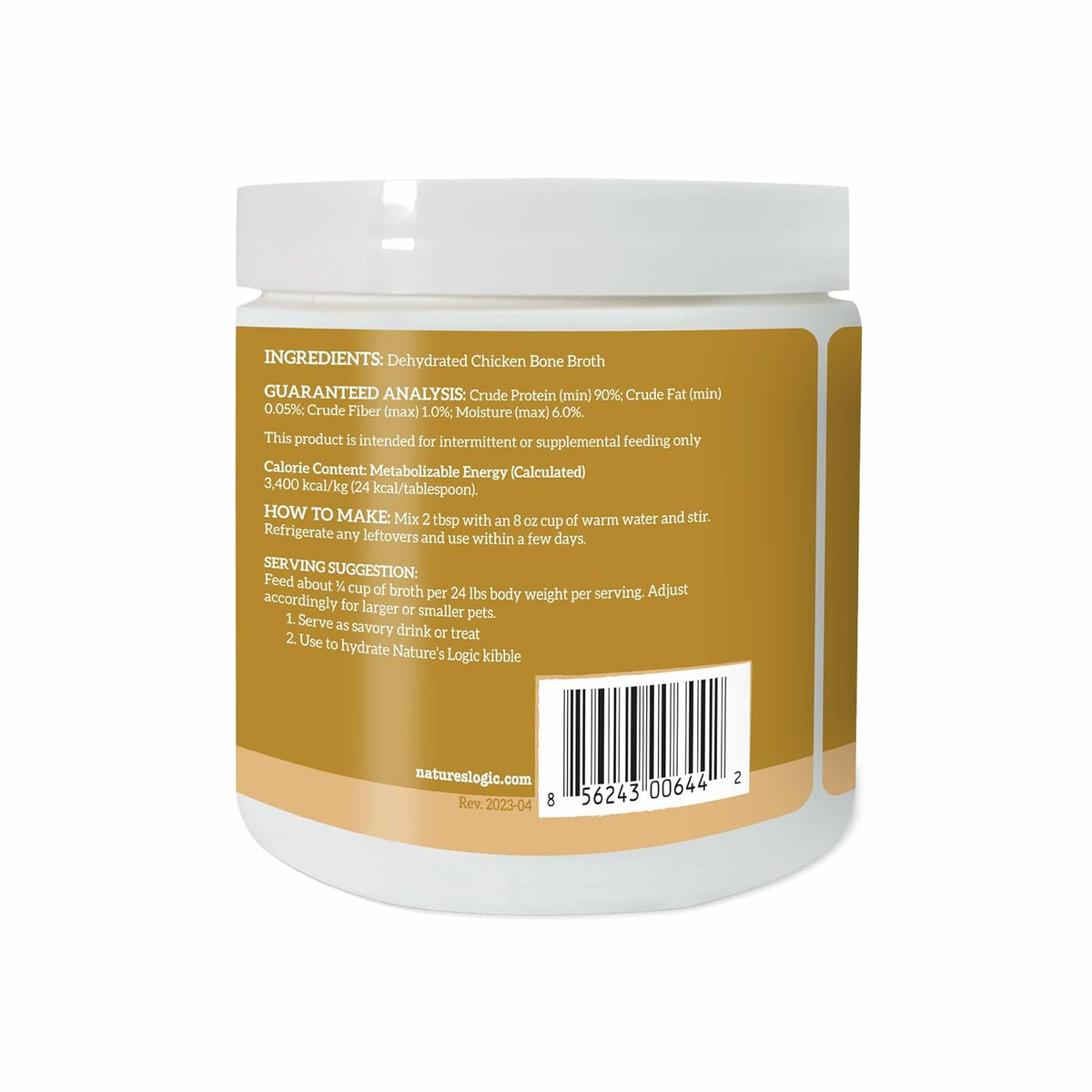 Nature&#39;s Logic Dehydrated Chicken Bone Broth for Dogs &amp; Cats