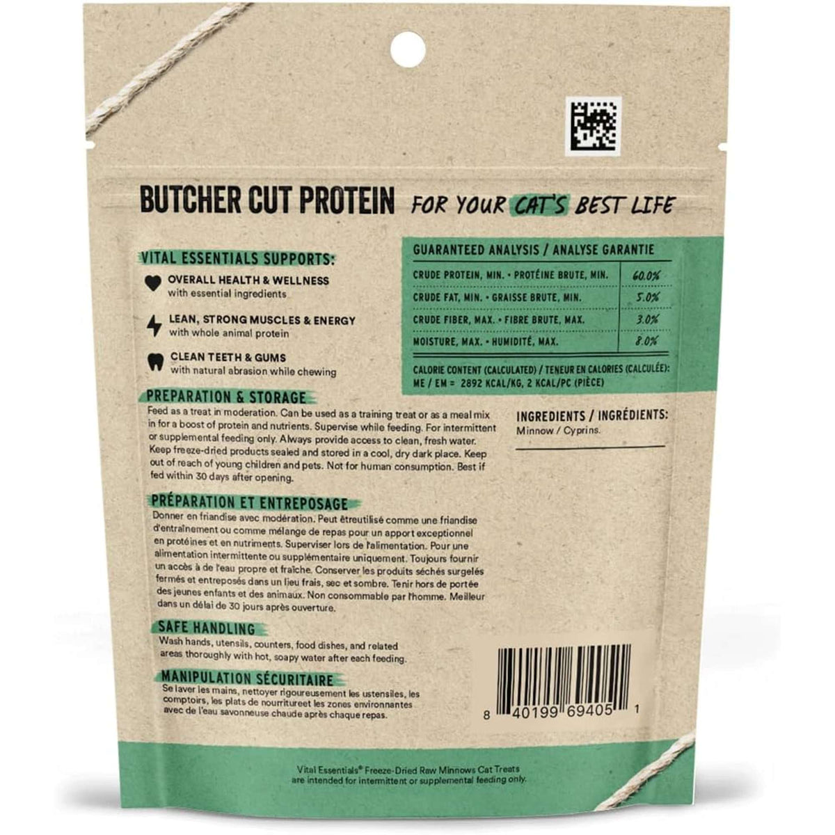 Vital Essentials Freeze-Dried Raw Minnows Cat Treats