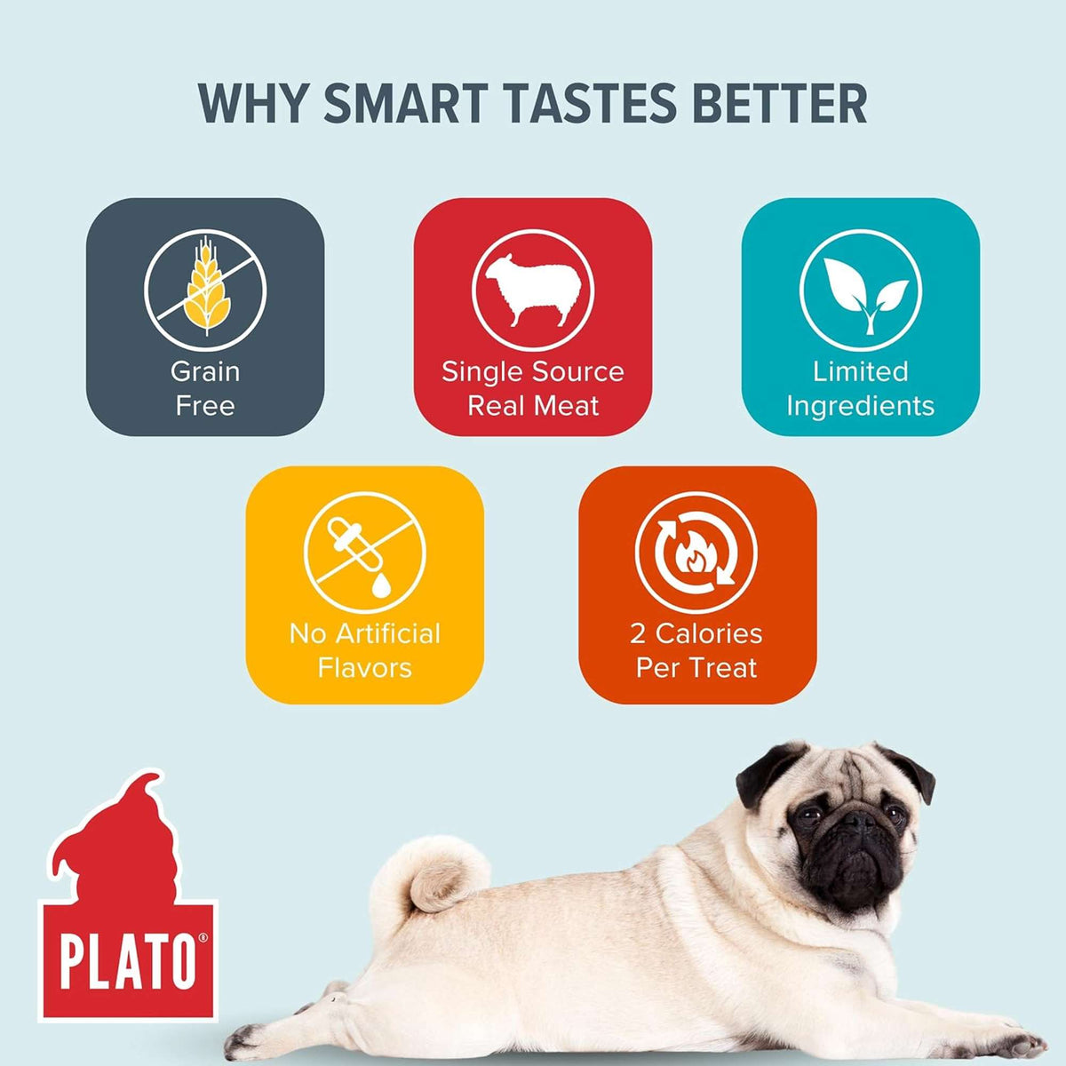 Plato Pet Treats Small Bites Salmon for Dogs