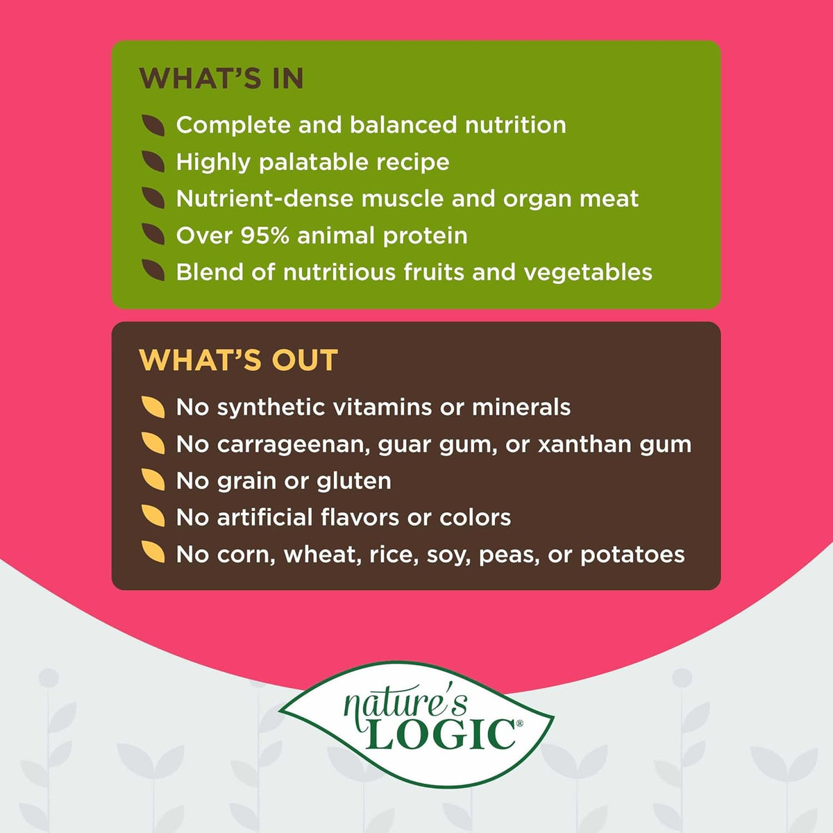 Nature&#39;s Logic Canine Pork Feast Canned Dog Food