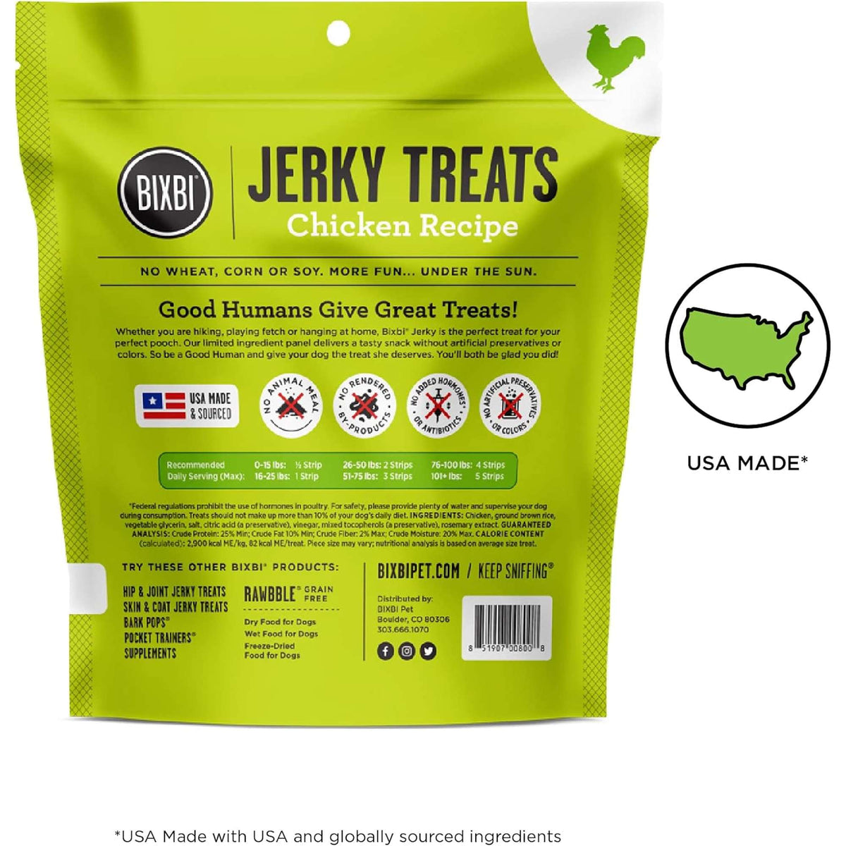 Bixbi Chicken Jerky Dog Treats