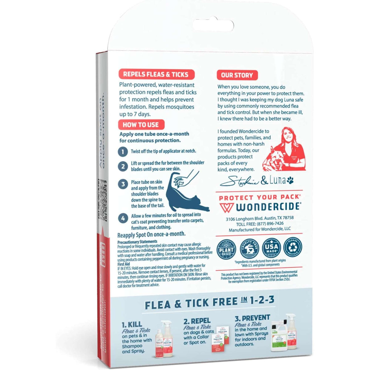 Wondercide Flea & Tick Spot On Peppermint Scent for Cats