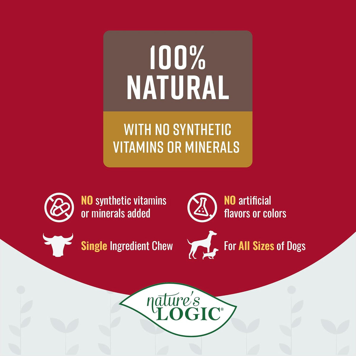 Nature&#39;s Logic Beef Hind Shank Dog Chew