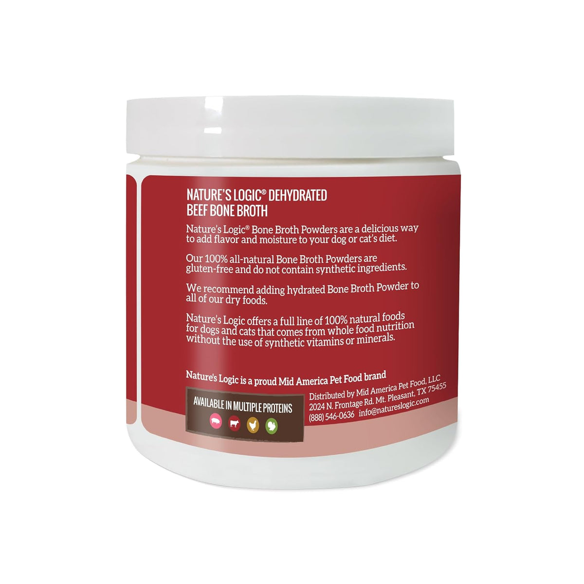 Nature&#39;s Logic Dehydrated Beef Bone Broth for Dogs &amp; Cats