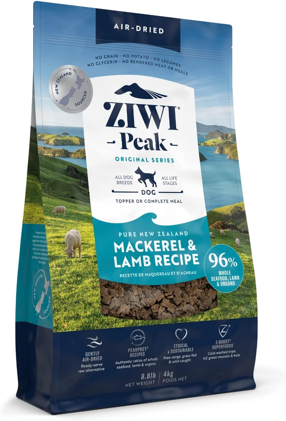 Ziwi Peak Air-Dried Mackerel &amp; Lamb Recipe Dog Food