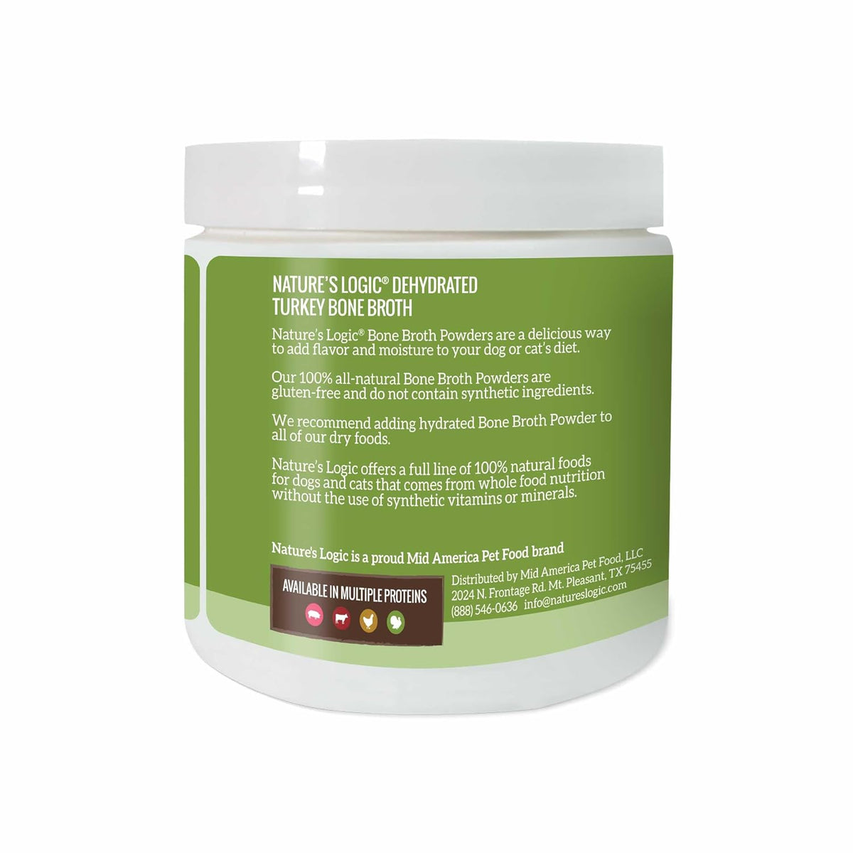 Nature&#39;s Logic Dehydrated Turkey Bone Broth for Dogs &amp; Cats
