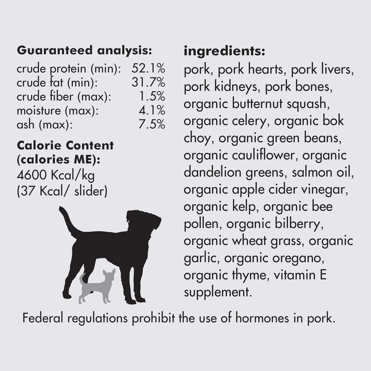 Small Batch Freeze-Dried Raw Pork Sliders Dog Food