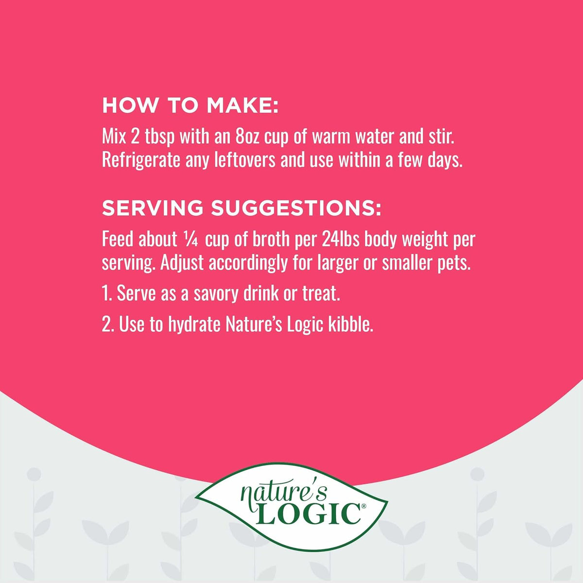 Nature&#39;s Logic Dehydrated Pork Bone Broth for Dogs &amp; Cats