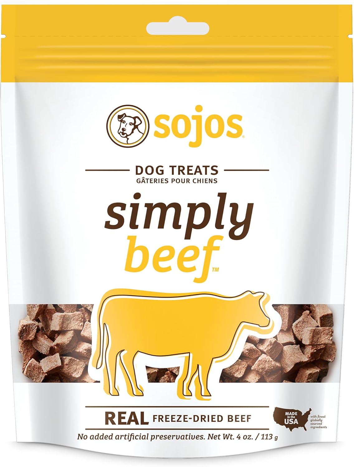 Sojos Freeze-Dried Raw Simply Beef Dog Treats