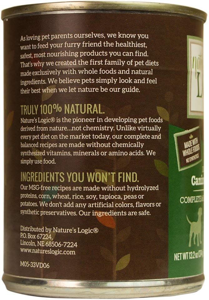 Nature&#39;s Logic Canine Venison Feast Canned Dog Food