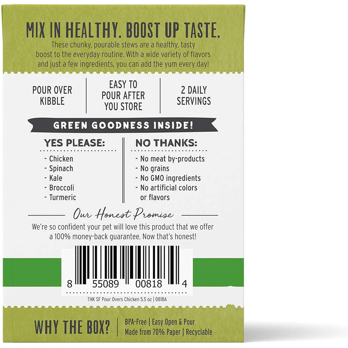 The Honest Kitchen Superfood Pour Overs Chicken Dog Meal Topper