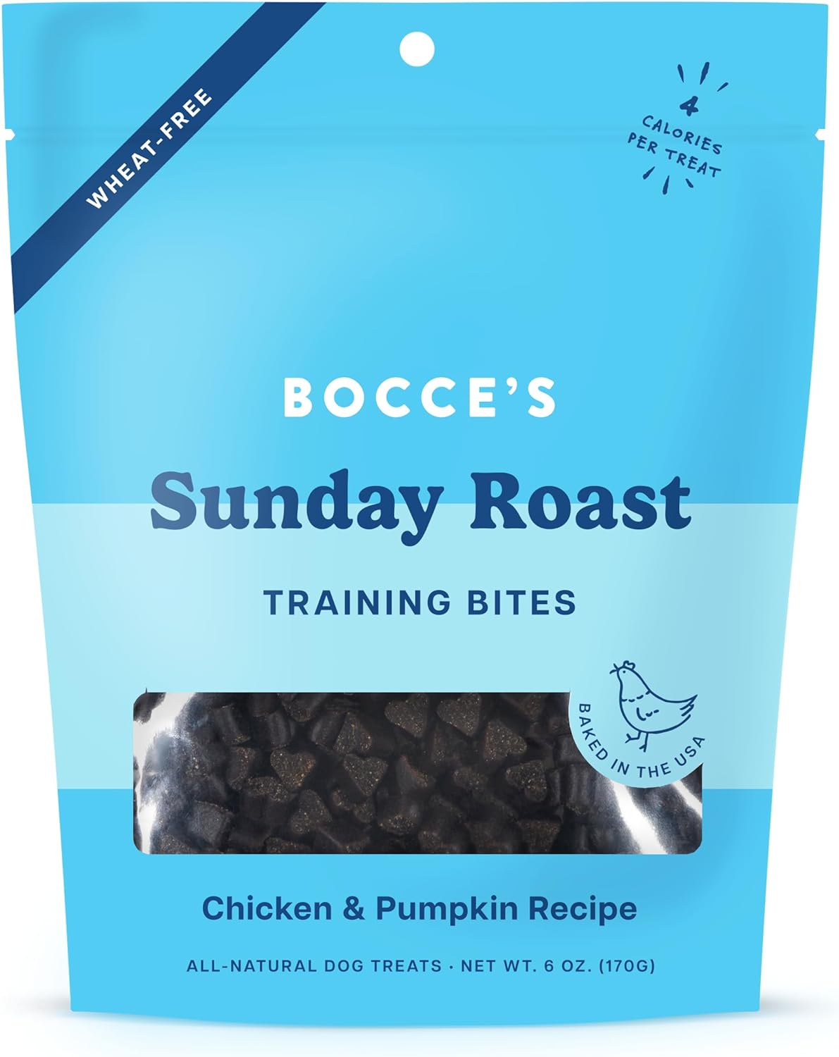 Bocce&#39;s Bakery Sunday Roast Chicken and Pumpkin Training Bites Dog Treats