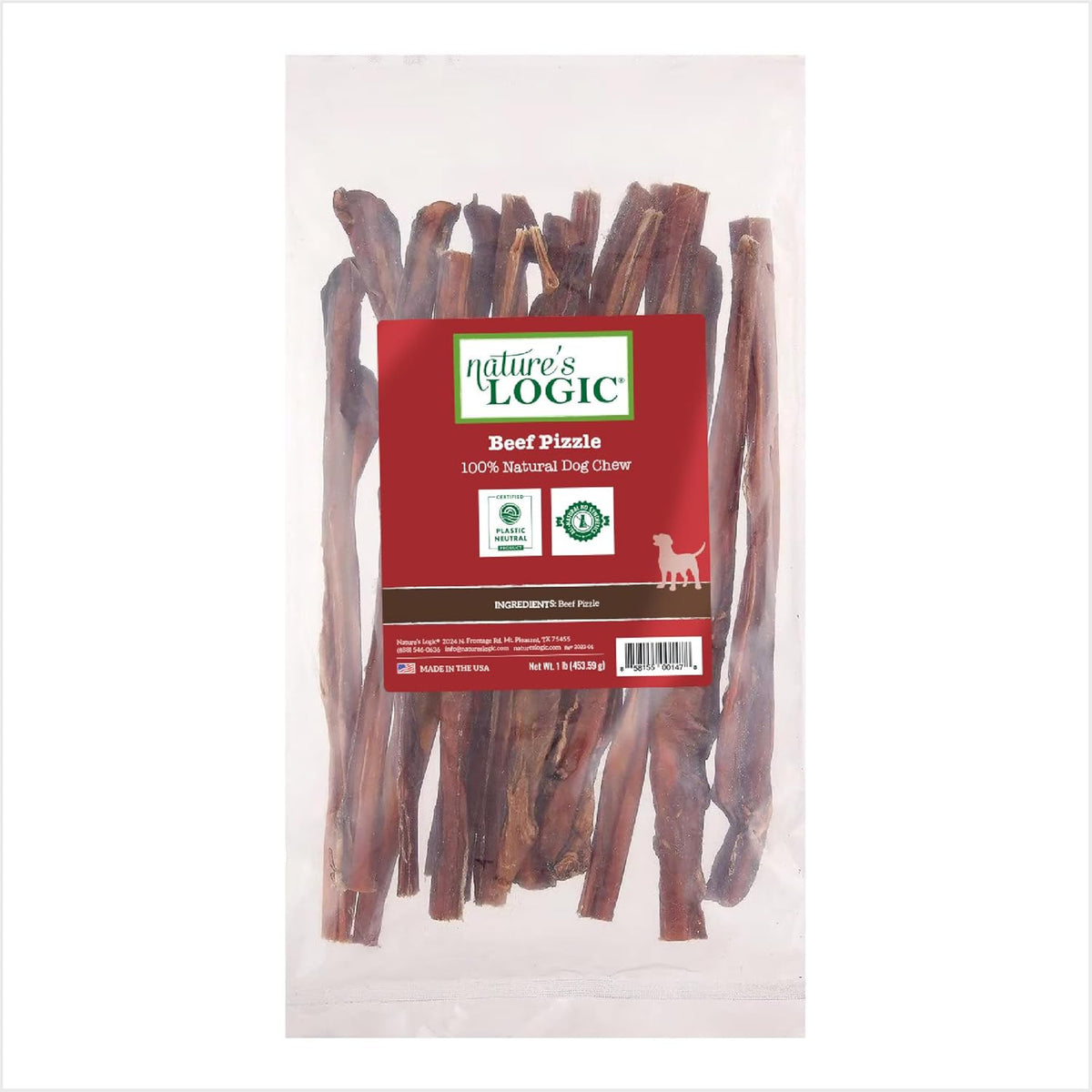 Nature&#39;s Logic Beef Pizzle Canine Dog Chews